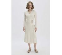 hessnatur Rib Strick Kleid Midi Fitted aus reiner Bio-Baumwolle cocos 36