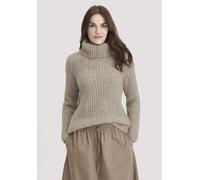 hessnatur Rollkragenpullover Relaxed aus Alpaka mit Bio-Baumwolle naturbeige L