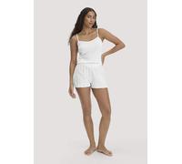 hessnatur Schlafshorts Regular PURE POINTELLE aus reiner Bio-Baumwolle naturweiss 46