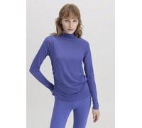 hessnatur Shirt Langarm Slim ACTIVE FUNCTIONAL aus Bio-Merinowolle und TENCEL Lyocell irisblau 46