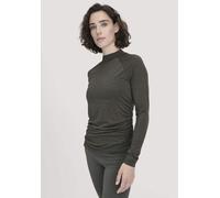 hessnatur Shirt Langarm Slim ACTIVE FUNCTIONAL aus Bio-Merinowolle und TENCEL Lyocell tannengrün 40