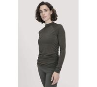 hessnatur Shirt Langarm Slim ACTIVE FUNCTIONAL aus Bio-Merinowolle und TENCEL Lyocell tannengrün 46