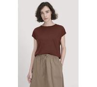 hessnatur Shirt Oversize aus TENCEL Lyocell mit Bio-Baumwolle dunkles rost L