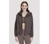 hessnatur Softfleece Jacke Oversize ACTIVE COMFORT aus reiner Bio-Baumwolle dunkles mauve XS