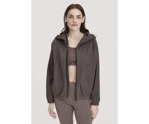 hessnatur Softfleece Jacke Oversize ACTIVE COMFORT aus reiner Bio-Baumwolle dunkles mauve XS