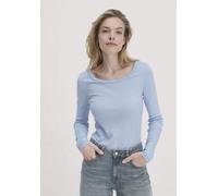 hessnatur Softrib Longsleeve Fitted aus Bio-Baumwolle und TENCEL Modal himmelblau 48