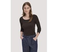 hessnatur Softrib Longsleeve Fitted aus Bio-Baumwolle und TENCEL Modal kakao braun 40