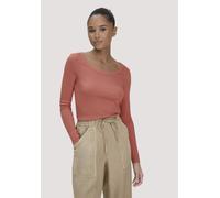 hessnatur Softrib Longsleeve Fitted aus Bio-Baumwolle und TENCEL Modal pfirsichrot 44