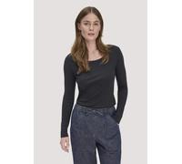 hessnatur Softrib Longsleeve Fitted aus Bio-Baumwolle und TENCEL Modal schwarz 34