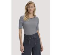 hessnatur Softrib Streifen T-Shirt Fitted aus Bio-Baumwolle und TENCEL Modal marine 36