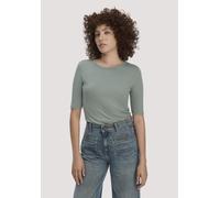 hessnatur Softrib T-Shirt Fitted aus Bio-Baumwolle und TENCEL Modal mattgrün 36