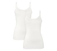 hessnatur Spaghetti Top Fitted 2er-Set Damen Pure Nature aus Reiner Bio-Baumwolle | nachhaltig und fair hergestellt (Fair Wear Foundation)