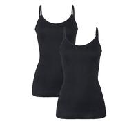 hessnatur Spaghetti Top Fitted 2er-Set Damen Pure Nature aus Reiner Bio-Baumwolle | nachhaltig und fair hergestellt (Fair Wear Foundation)