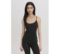 hessnatur Spaghetti Top Fitted aus Bio-Merinowolle und TENCEL Lyocell schwarz 48