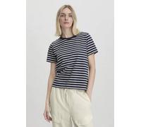 hessnatur Streifen Heavy Jersey Slub T-Shirt Relaxed aus reiner Bio-Baumwolle marine 34