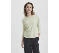 hessnatur Streifen Longsleeve Relaxed aus Leinen mit reiner Bio-Baumwolle düne 42