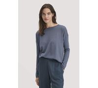 hessnatur Strick Pullover Oversize aus TENCEL Lyocell mit Bio-Baumwolle schieferblau L