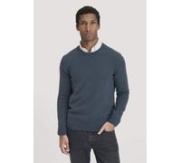 hessnatur Strick Pullover Regular aus Bio-Merinowolle mit Bio-Baumwolle dunkles petrol M