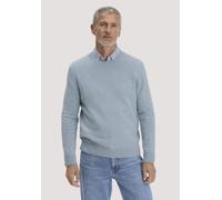 hessnatur Strick Pullover Regular aus Bio-Merinowolle mit Bio-Baumwolle helles jeansblau XXL