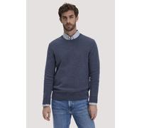 hessnatur Strick Pullover Regular aus Bio-Merinowolle mit Bio-Baumwolle mitternachtsblau XXL