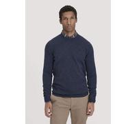 hessnatur Strick Pullover Regular aus Bio-Merinowolle mit Kaschmir dunkelblau S