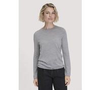 hessnatur Strick Pullover Regular aus reiner Bio-Merinowolle hellgrau M