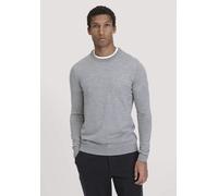 hessnatur Strick Pullover Regular aus reiner Bio-Merinowolle hellgrau XXL