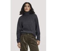 hessnatur Strick Pullover Relaxed aus Bio-Merinowolle mit Bio-Baumwolle anthrazit L