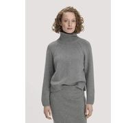 hessnatur Strick Pullover Relaxed aus Bio-Merinowolle mit Bio-Baumwolle grau S