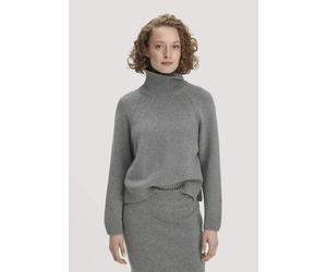 hessnatur Strick Pullover Relaxed aus Bio-Merinowolle mit Bio-Baumwolle grau XXL