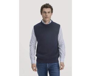 hessnatur Strick Pullunder Regular aus Bio-Merinowolle und Bio-Baumwolle marine L