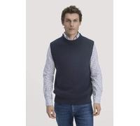 hessnatur Strick Pullunder Regular aus Bio-Merinowolle und Bio-Baumwolle marine XXL