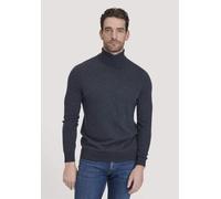 hessnatur Strick Rollkragen Pullover Regular aus Schurwolle mit Kaschmir dunkelblau S