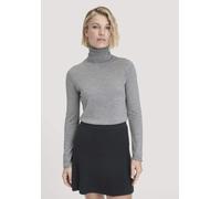 hessnatur Strick Rollkragen Pullover Slim aus reiner Bio-Merinowolle hellgrau XXL