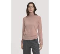 hessnatur Strick Rollkragen Pullover Slim aus reiner Bio-Merinowolle rosé XS