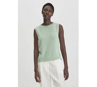 hessnatur Strick Top Regular aus Leinen mit reiner Bio-Baumwolle jadegrün XS