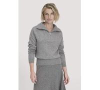 hessnatur Strick Troyer Relaxed BETTER RECYCLING aus reiner Bio-Merinowolle hellgrau XL