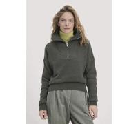 hessnatur Strick Troyer Relaxed BETTER RECYCLING aus reiner Bio-Merinowolle tannengrün S