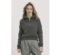 hessnatur Strick Troyer Relaxed BETTER RECYCLING aus reiner Bio-Merinowolle tannengrün XL