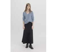 hessnatur Strickrock Midi Regular aus reiner Bio-Baumwolle schwarz 36