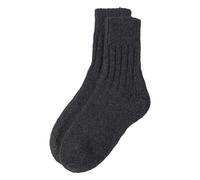 hessnatur Stricksocke aus reiner Bio-Merinowolle anthrazit 46/47