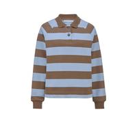 hessnatur Sweatpolo Streifen Relaxed Damen aus Reiner Bio-Baumwolle | nachhaltig und fair hergestellt (Fair Wear Foundation)