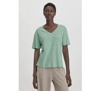 hessnatur T-Shirt Oversize aus Leinen mit reiner Bio-Baumwolle jadegrün 34
