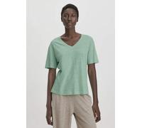 hessnatur T-Shirt Oversize aus Leinen mit reiner Bio-Baumwolle jadegrün 38