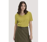hessnatur T-Shirt Oversize aus Leinen und Bio-Baumwolle sommermoos XL