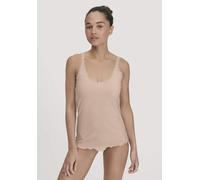 hessnatur Tanktop COTTON FEELING LACE aus Bio-Baumwolle puder 34