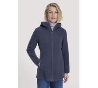 hessnatur Wollfleece Kapuzen-Jacke Regular aus Bio-Merinowolle und Bio-Baumwolle pastell iris M