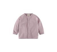 hessnatur Wollfrottee Jacke aus reiner Bio-Merinowolle mattrosa 62/68 Baby Bekleidung
