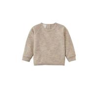 hessnatur Wollfrottee Sweatshirt Raglan aus reiner Bio-Merinowolle düne 50/56 Baby Bekleidung