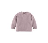hessnatur Wollfrottee Sweatshirt Raglan aus reiner Bio-Merinowolle mattrosa 50/56 Baby Bekleidung